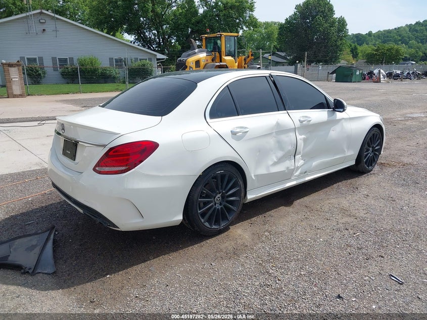 2017 Mercedes-benz C-klasse VIN 55SWF4JBXHU225568 IAAI salvage auction — RIGHT SIDE, Salvage (Ohio), sold $3,550 on 2026-07-27 (photo 4)