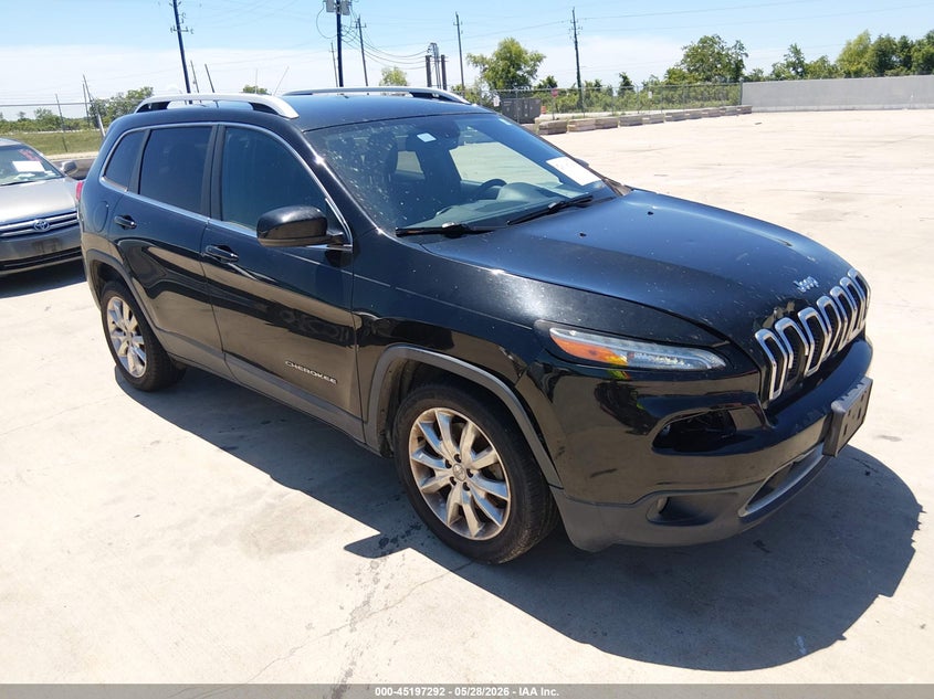 2017 Jeep Cherokee VIN 1C4PJLDB0HW526095 IAAI salvage auction — FRONT END, Original (Texas), sold $1,325 on 2026-07-10 (photo 1)