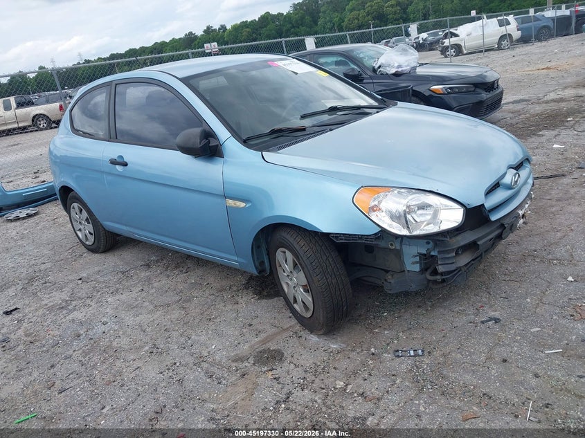 2008 Hyundai Accent VIN KMHCM36CX8U057343 IAAI salvage auction — FRONT END, Salvage (Georgia), sold $525 on 2026-07-15 (photo 1)