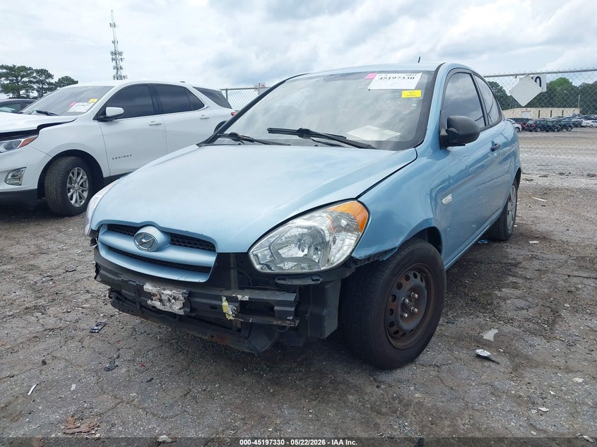 2008 Hyundai Accent VIN KMHCM36CX8U057343 IAAI salvage auction — FRONT END, Salvage (Georgia), sold $525 on 2026-07-15 (photo 6)