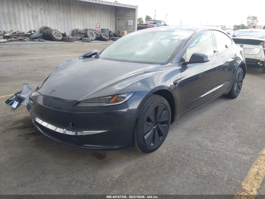2026 Tesla Model 3 VIN 5YJ3E1EA1TF126752 IAAI salvage auction — RIGHT REAR, Salvage Title, sold $7,500 on 2026-07-08 (photo 2)