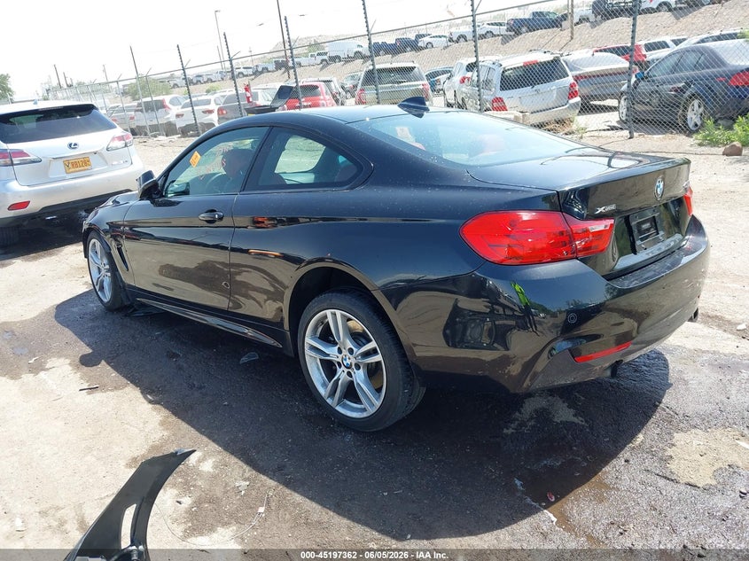 2016 BMW 4er VIN WBA3R5C53GK373097 IAAI salvage auction — RIGHT FRONT, Non-Repairable (New Mexico), sold $1,750 on 2026-07-20 (photo 3)
