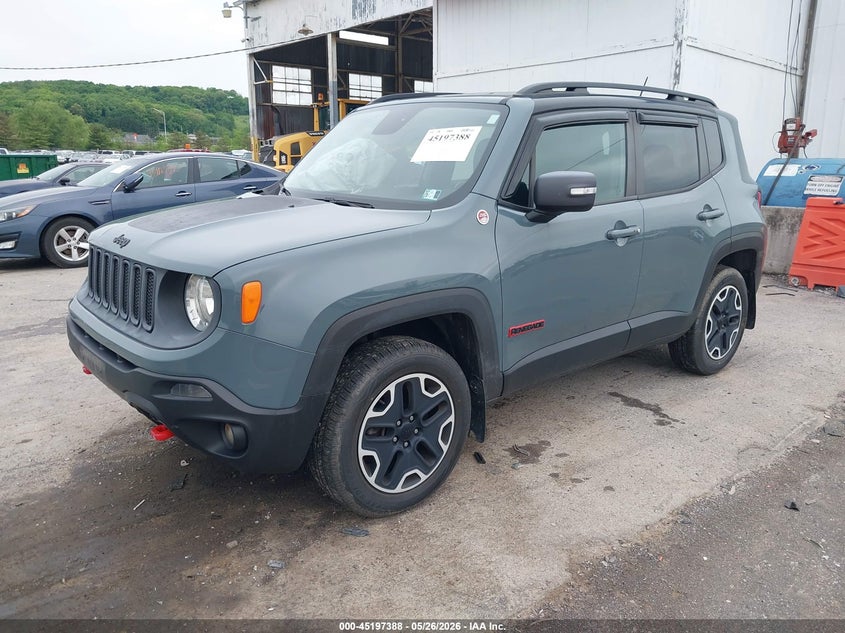 2016 Jeep Renegade VIN ZACCJBCTXGPC61023 IAAI salvage auction — FRONT END, Salvage (Pennsylvania), sold $2,050 on 2026-07-11 (photo 2)