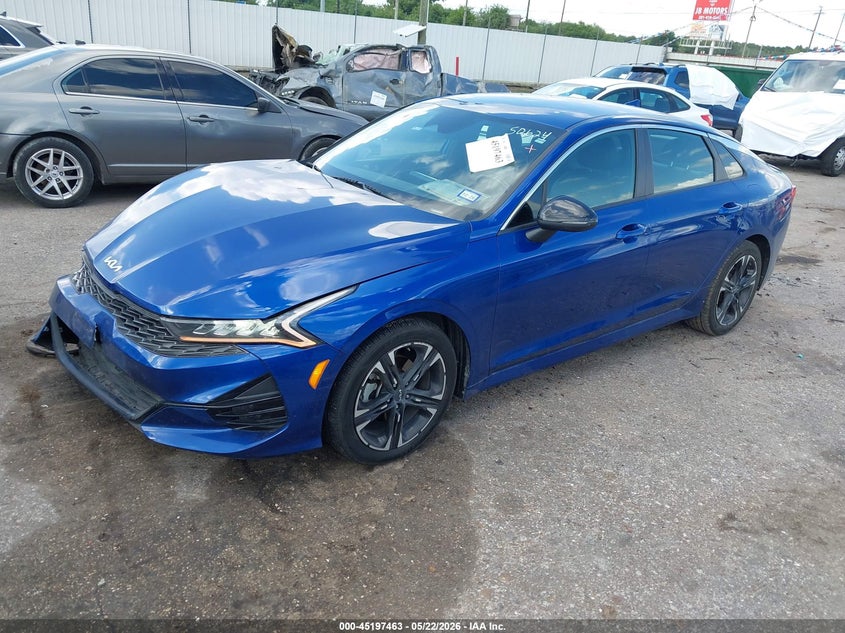2022 Kia K5 VIN 5XXG64J28NG138461 IAAI salvage auction — LEFT FRONT, Original (Texas), sold $4,550 on 2026-07-29 (photo 2)