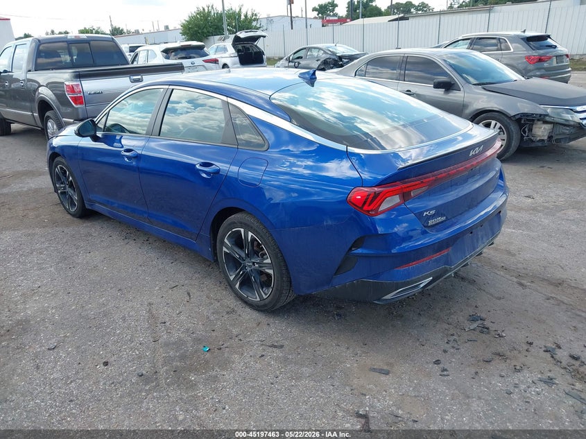 2022 Kia K5 VIN 5XXG64J28NG138461 IAAI salvage auction — LEFT FRONT, Original (Texas), sold $4,550 on 2026-07-29 (photo 3)
