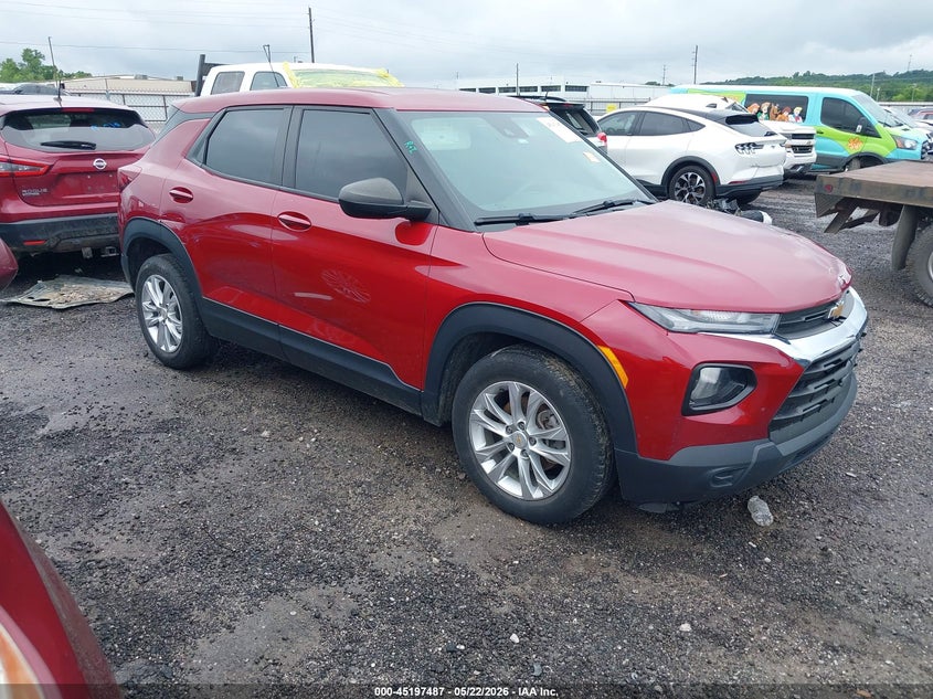 2021 Chevrolet Trailblazer VIN KL79MMS20MB127551 IAAI salvage auction — ALL OVER, Clear (Oklahoma), sold $3,300 on 2026-07-28 (photo 1)