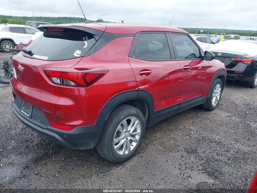 2021 Chevrolet Trailblazer VIN KL79MMS20MB127551 IAAI salvage auction — ALL OVER, Clear (Oklahoma), sold $3,300 on 2026-07-28 (photo 4)