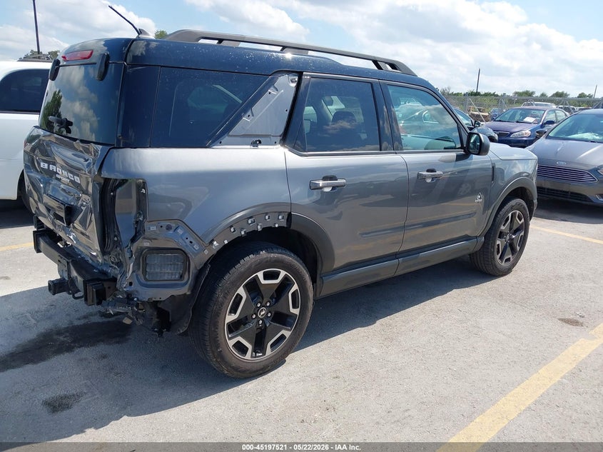 2022 Ford Bronco sport VIN 3FMCR9C61NRE30694 IAAI salvage auction — REAR END, Original (Texas), sold $10,250 on 2026-08-20 (photo 4)