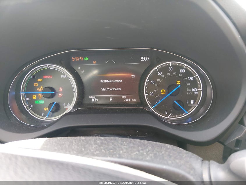 2022 Toyota Venza VIN JTEAAAAH7NJ105661 IAAI salvage auction — FRONT END, Salvage Title, sold $9,275 on 2026-07-22 (photo 7)