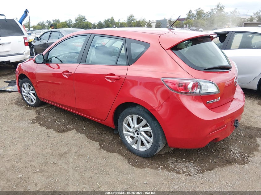 2013 Mazda 3 VIN JM1BL1L74D1817292 IAAI salvage auction — LEFT FRONT, Salvage Title, sold $325 on 2026-07-13 (photo 3)