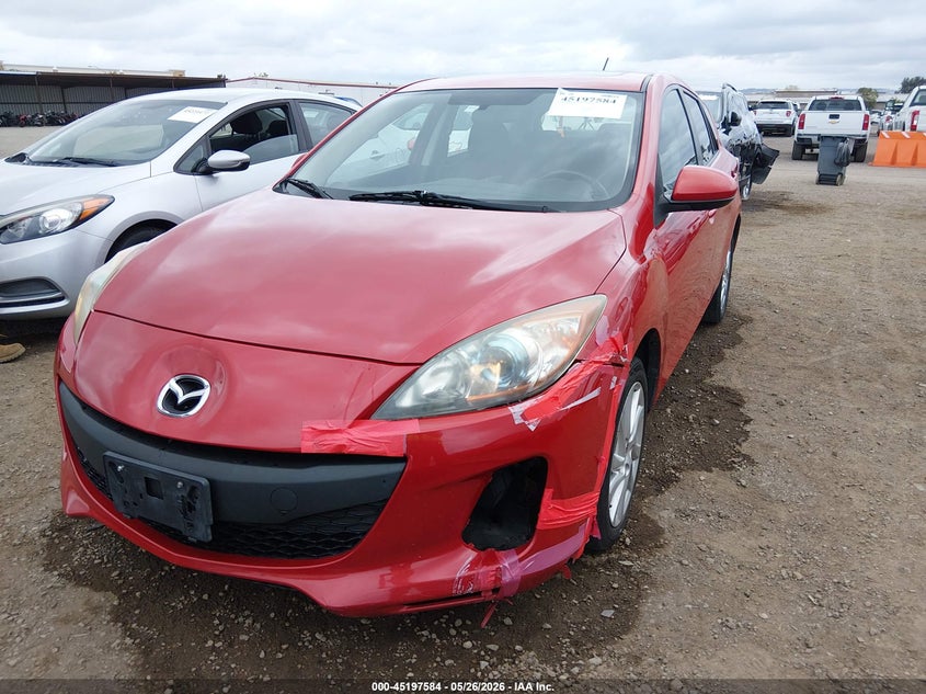 2013 Mazda 3 VIN JM1BL1L74D1817292 IAAI salvage auction — LEFT FRONT, Salvage Title, sold $325 on 2026-07-13 (photo 6)
