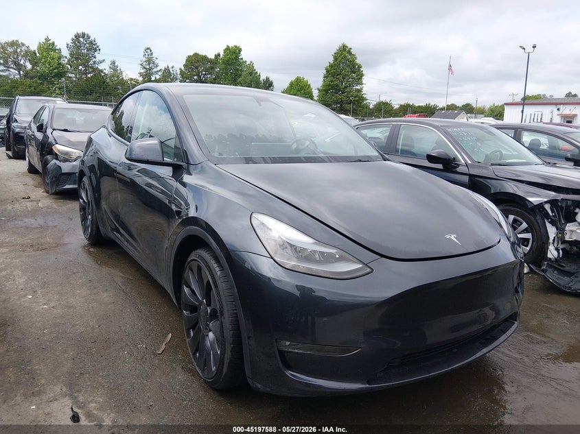 2024 Tesla Model y VIN 7SAYGDEF1RF034906 IAAI salvage auction — REAR END, Salvage Title, sold $17,000 on 2026-07-09 (photo 1)