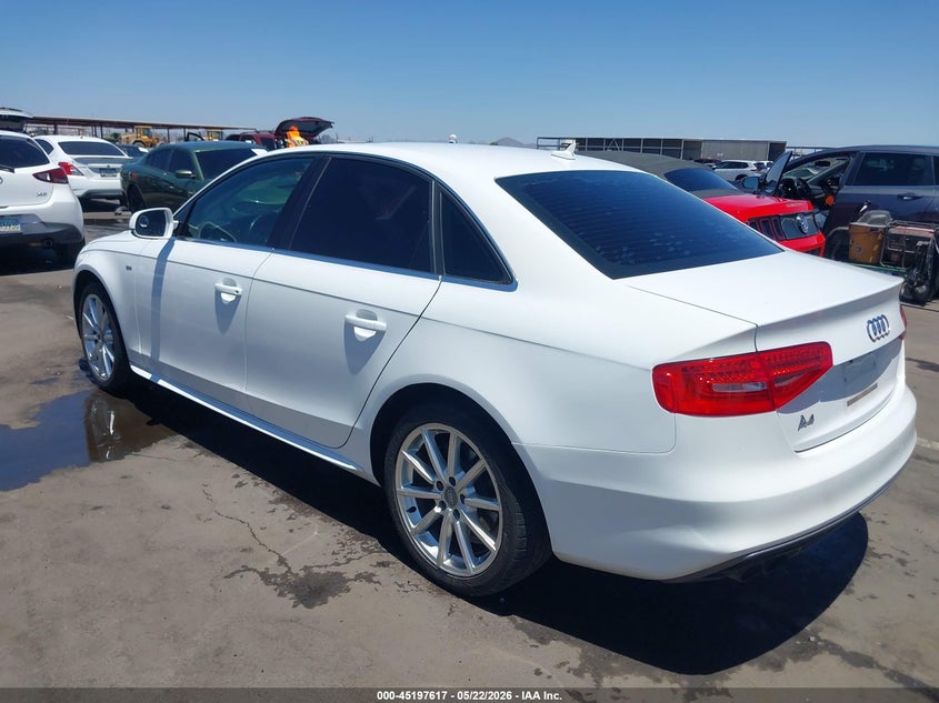 2016 Audi A4 VIN WAUAFAFL9GN017223 IAAI salvage auction — FRONT END, Salvage (Arizona), sold $2,050 on 2026-07-28 (photo 3)