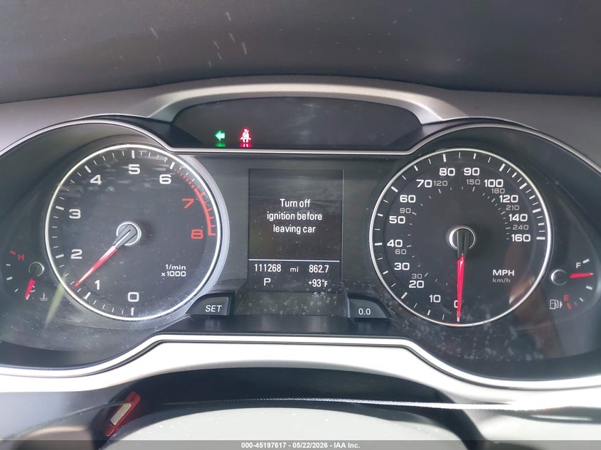 2016 Audi A4 VIN WAUAFAFL9GN017223 IAAI salvage auction — FRONT END, Salvage (Arizona), sold $2,050 on 2026-07-28 (photo 7)