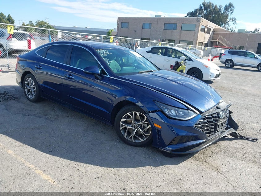 2020 Hyundai Sonata VIN 5NPEF4JA6LH051223 IAAI salvage auction — LEFT FRONT, Salvage Title, sold $3,525 on 2026-07-13 (photo 1)