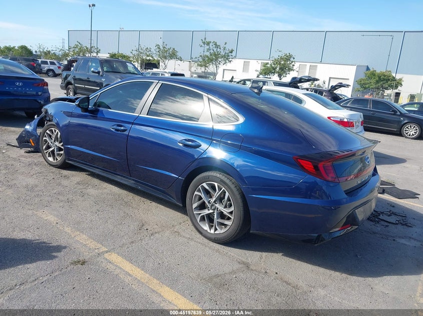 2020 Hyundai Sonata VIN 5NPEF4JA6LH051223 IAAI salvage auction — LEFT FRONT, Salvage Title, sold $3,525 on 2026-07-13 (photo 3)