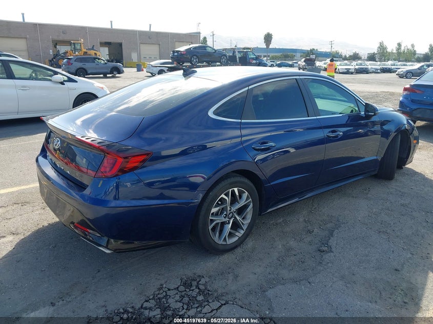 2020 Hyundai Sonata VIN 5NPEF4JA6LH051223 IAAI salvage auction — LEFT FRONT, Salvage Title, sold $3,525 on 2026-07-13 (photo 4)