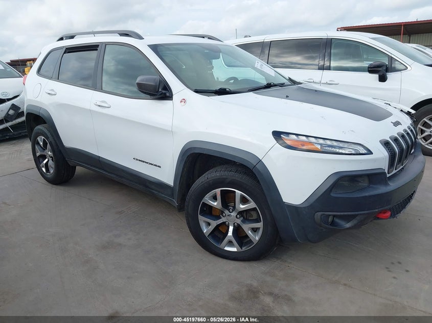 2014 Jeep Cherokee VIN 1C4PJMBS9EW255977 IAAI salvage auction — LEFT FRONT, Wait Title, sold $1,850 on 2026-08-23 (photo 1)
