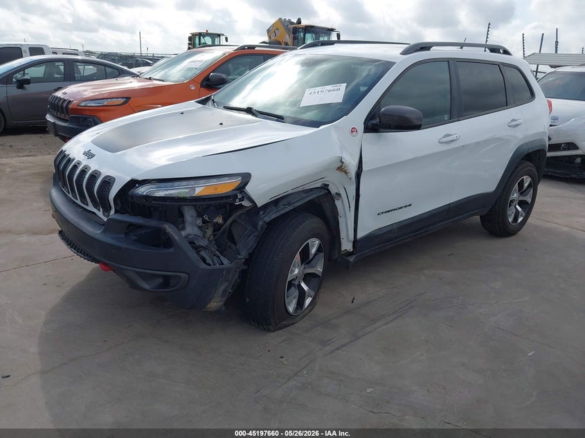2014 Jeep Cherokee VIN 1C4PJMBS9EW255977 IAAI salvage auction — LEFT FRONT, Wait Title, sold $1,850 on 2026-08-23 (photo 2)
