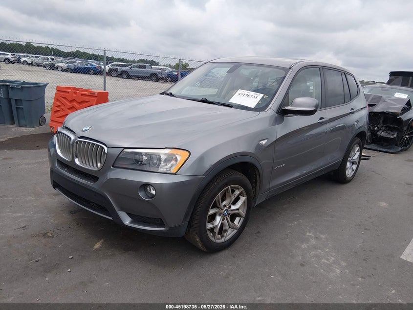 2013 BMW X3 VIN 5UXWX7C57DL976561 IAAI salvage auction — RIGHT REAR, Salvage (North Carolina), sold $1,225 on 2026-07-08 (photo 2)