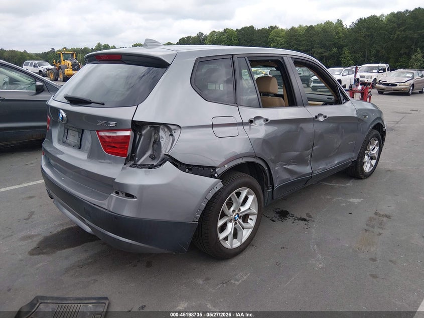 2013 BMW X3 VIN 5UXWX7C57DL976561 IAAI salvage auction — RIGHT REAR, Salvage (North Carolina), sold $1,225 on 2026-07-08 (photo 4)
