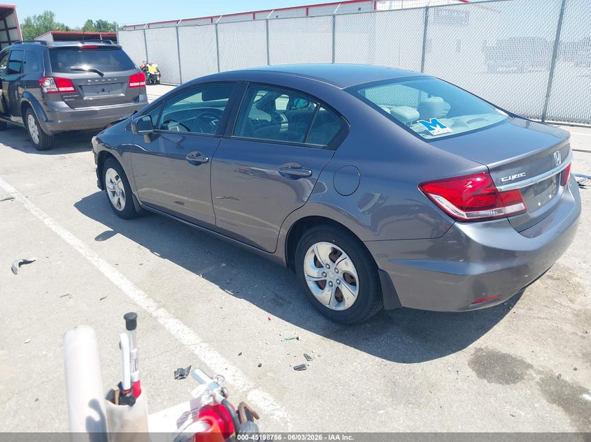2014 Honda Civic VIN 19XFB2F56EE061497 IAAI salvage auction — FRONT END, Salvage (Kentucky), sold $1,850 on 2026-08-01 (photo 3)
