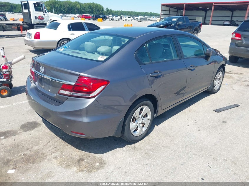 2014 Honda Civic VIN 19XFB2F56EE061497 IAAI salvage auction — FRONT END, Salvage (Kentucky), sold $1,850 on 2026-08-01 (photo 4)