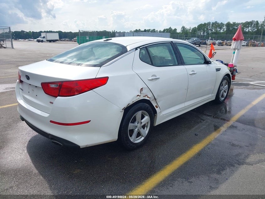 2015 Kia Optima VIN KNAGM4A75F5623466 IAAI salvage auction — RIGHT SIDE, Repossession Paperwork (Georgia), sold $400 on 2026-07-15 (photo 4)