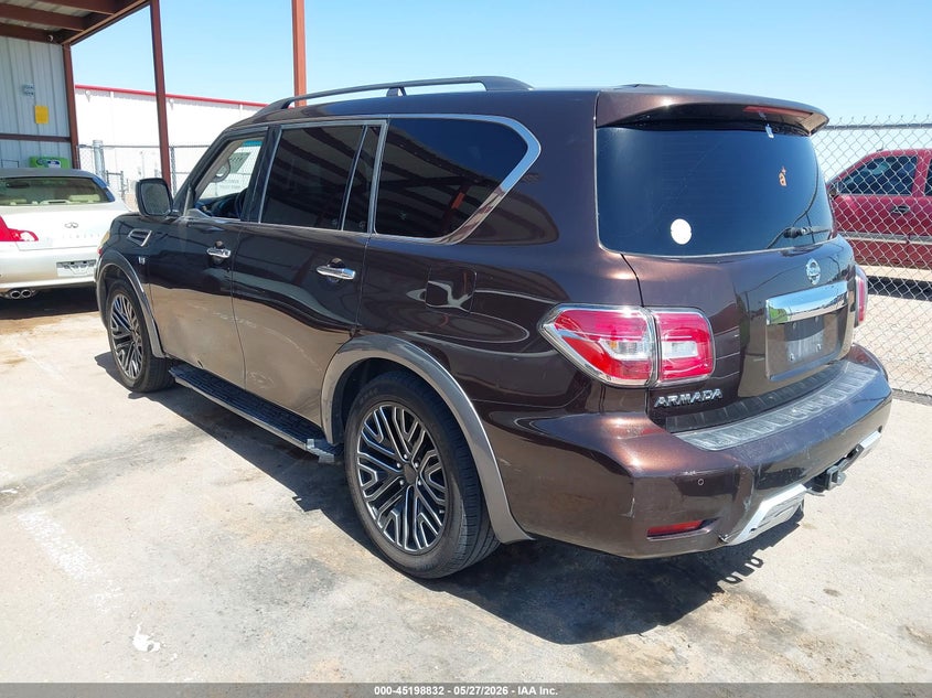 2017 Nissan Armada VIN JN8AY2NDXH9011426 IAAI salvage auction — SIDE, Salvage Title, sold $2,450 on 2026-07-29 (photo 3)