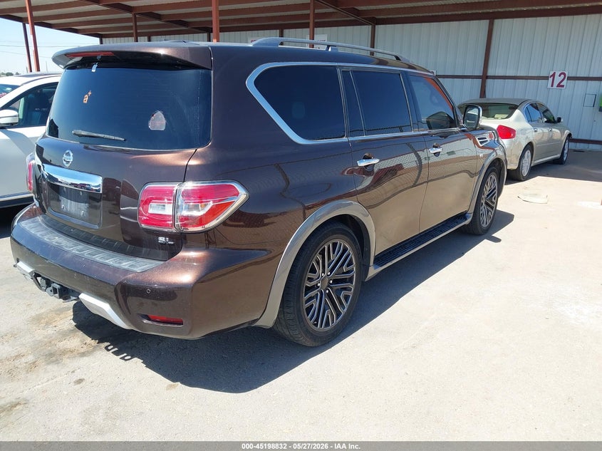 2017 Nissan Armada VIN JN8AY2NDXH9011426 IAAI salvage auction — SIDE, Salvage Title, sold $2,450 on 2026-07-29 (photo 4)
