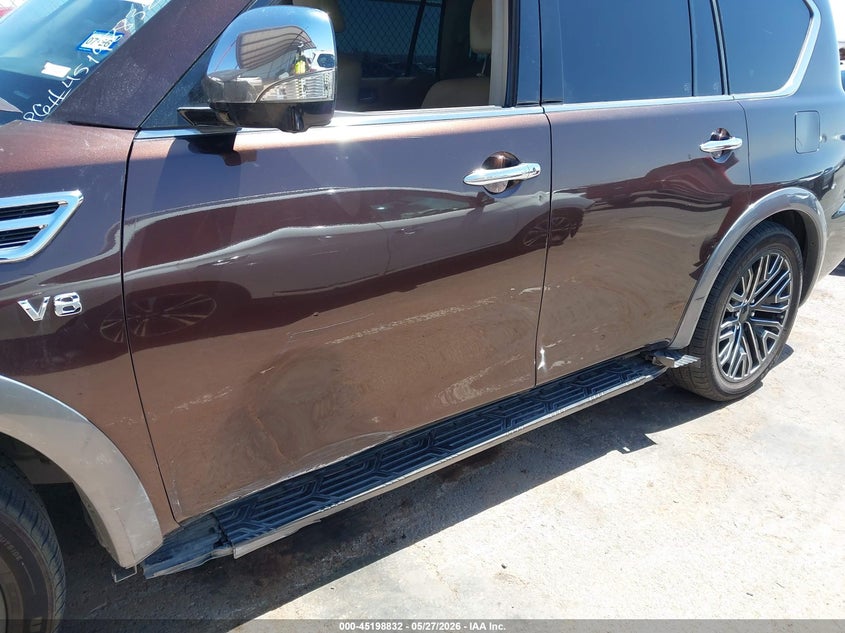 2017 Nissan Armada VIN JN8AY2NDXH9011426 IAAI salvage auction — SIDE, Salvage Title, sold $2,450 on 2026-07-29 (photo 6)