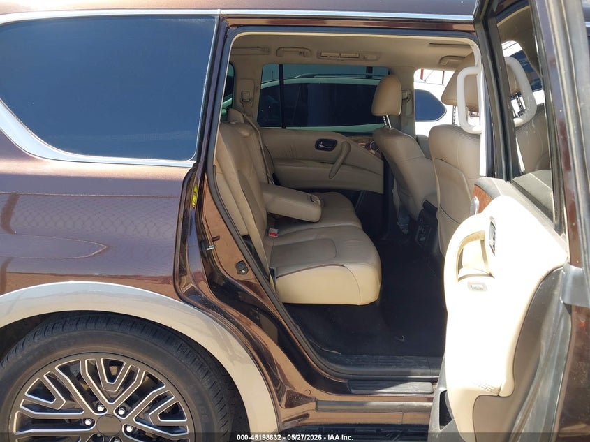 2017 Nissan Armada VIN JN8AY2NDXH9011426 IAAI salvage auction — SIDE, Salvage Title, sold $2,450 on 2026-07-29 (photo 8)