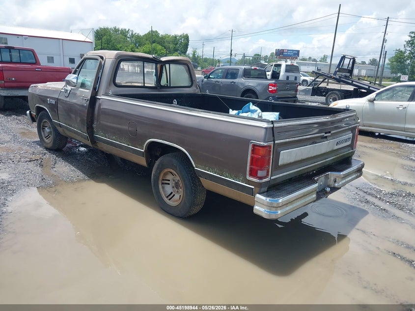 1989 Dodge D-series VIN 1B7FE16Y2KS070296 IAAI salvage auction — FRONT END, Clear (Michigan), sold $600 on 2026-07-10 (photo 3)
