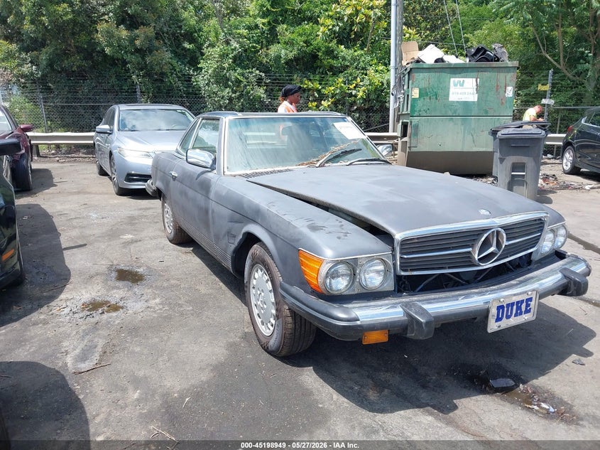 1984 Mercedes-benz 380 VIN WDBBA45A0EA001115 IAAI salvage auction — NORMAL WEAR, Salvage Rebuilt (North Carolina), sold $300 on 2026-07-16 (photo 1)