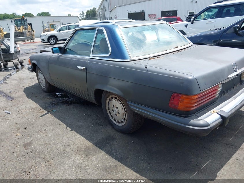 1984 Mercedes-benz 380 VIN WDBBA45A0EA001115 IAAI salvage auction — NORMAL WEAR, Salvage Rebuilt (North Carolina), sold $300 on 2026-07-16 (photo 3)