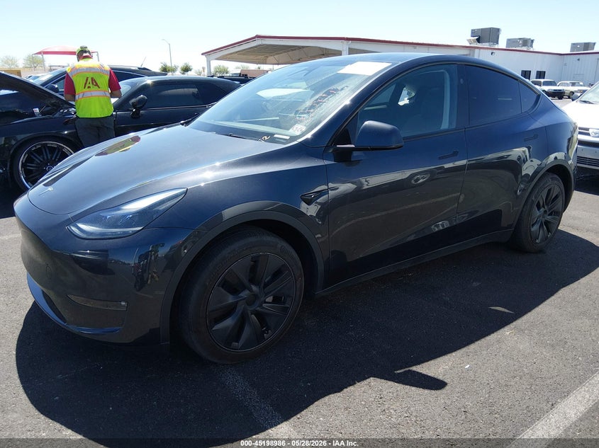 2024 Tesla Model y VIN 7SAYGAEE5RF112142 IAAI salvage auction — RIGHT REAR, Salvage Title, sold $13,500 on 2026-07-16 (photo 2)