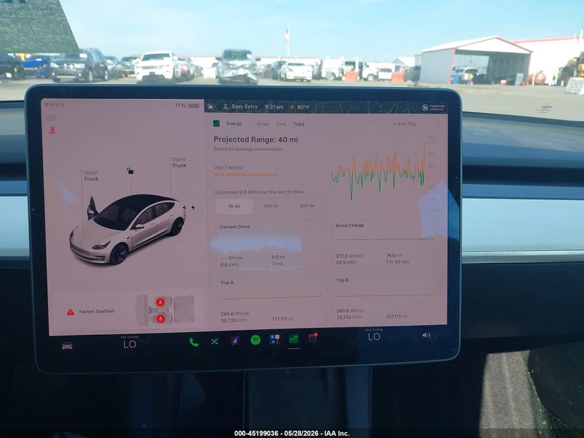 2021 Tesla Model 3 VIN 5YJ3E1EBXMF059692 IAAI salvage auction — REAR END, Salvage Title, sold $6,600 on 2026-07-23 (photo 7)