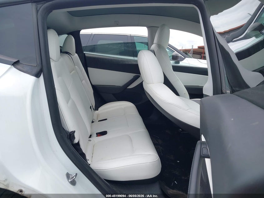 2021 Tesla Model y VIN 5YJYGDEE6MF306587 IAAI salvage auction — RIGHT FRONT, Original (Texas), sold $8,600 on 2026-07-13 (photo 8)