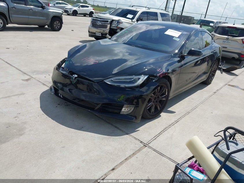 2018 Tesla Model s VIN 5YJSA1E28JF280789 IAAI salvage auction — FRONT END, Original (Texas), sold $5,700 on 2026-08-23 (photo 2)