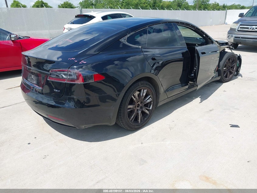 2018 Tesla Model s VIN 5YJSA1E28JF280789 IAAI salvage auction — FRONT END, Original (Texas), sold $5,700 on 2026-08-23 (photo 4)
