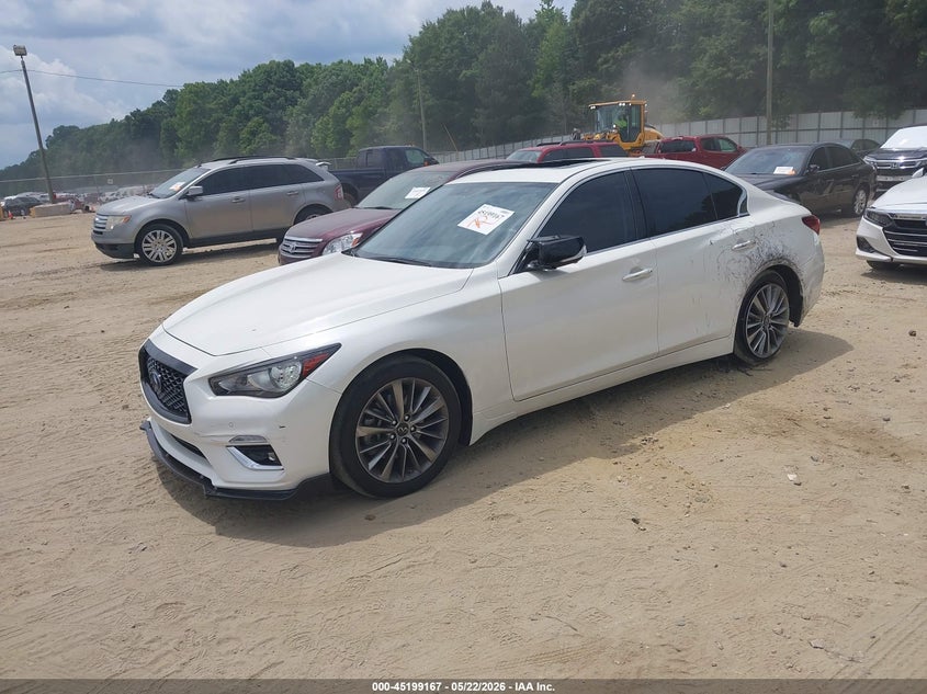 2023 Infiniti Q50 VIN JN1EV7BP8PM513058 IAAI salvage auction — THEFT, Salvage (Georgia), sold $11,200 on 2026-07-23 (photo 2)