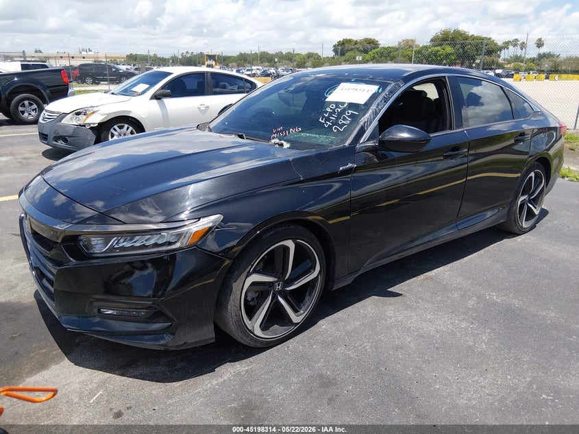 2020 Honda Accord VIN 1HGCV1F32LA052879 IAAI salvage auction — THEFT, Rebuildable (Florida), sold $10,900 on 2026-07-30 (photo 2)