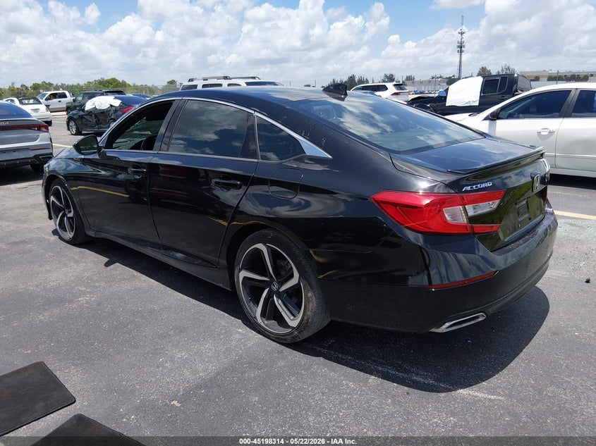 2020 Honda Accord VIN 1HGCV1F32LA052879 IAAI salvage auction — THEFT, Rebuildable (Florida), sold $10,900 on 2026-07-30 (photo 3)
