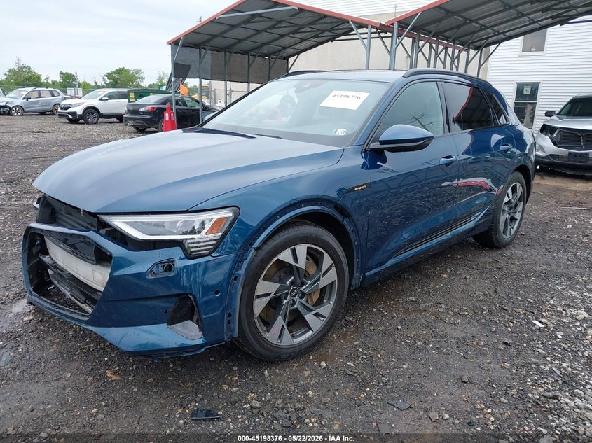 2022 Audi E-tron VIN WA1AABGE9NB009784 IAAI salvage auction — FRONT END, Wait Title, sold $9,800 on 2026-08-26 (photo 2)