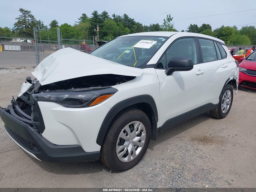 2026 Toyota Corolla cross VIN 7MUAAABG8TV152617 IAAI salvage auction — FRONT & REAR, Salvage (Massachusetts), sold $7,975 on 2026-07-31 (photo 2)