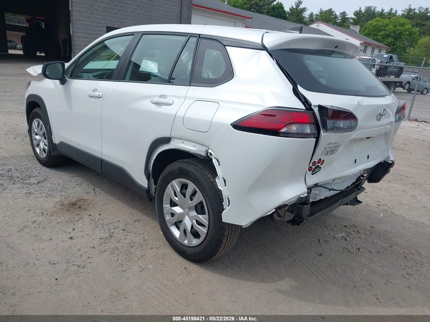 2026 Toyota Corolla cross VIN 7MUAAABG8TV152617 IAAI salvage auction — FRONT & REAR, Salvage (Massachusetts), sold $7,975 on 2026-07-31 (photo 3)