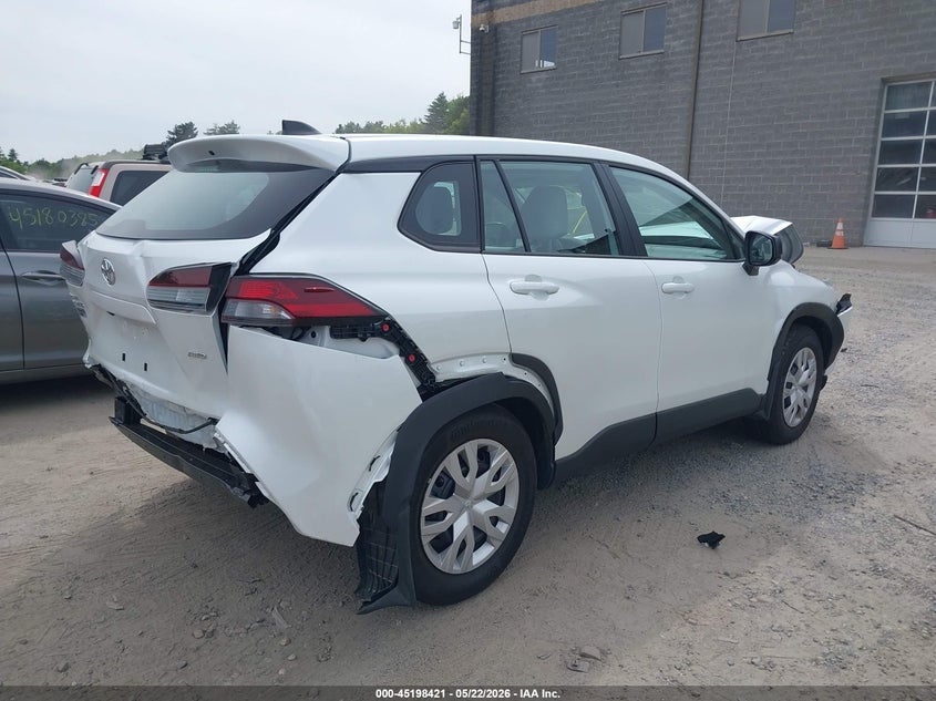 2026 Toyota Corolla cross VIN 7MUAAABG8TV152617 IAAI salvage auction — FRONT & REAR, Salvage (Massachusetts), sold $7,975 on 2026-07-31 (photo 4)
