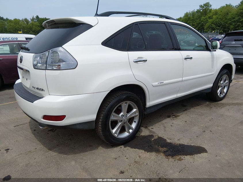 2008 Lexus Rx 400h VIN JTJHW31U882861590 IAAI salvage auction — ELECTRICAL, Salvage (Connecticut), sold $450 on 2026-07-30 (photo 4)