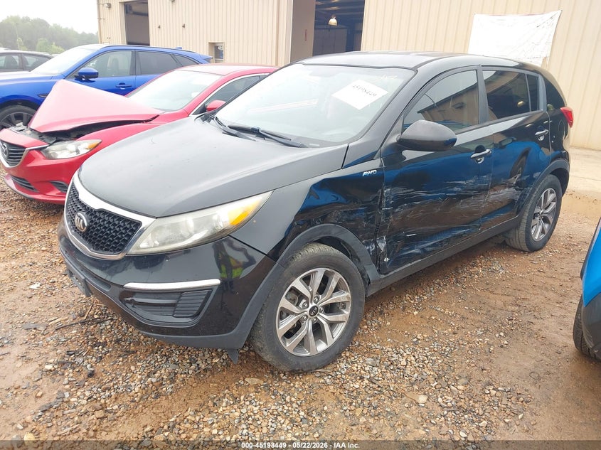 2016 Kia Sportage VIN KNDPBCACXG7879138 IAAI salvage auction — LEFT SIDE, Salvage (North Carolina), sold $1,700 on 2026-07-27 (photo 2)