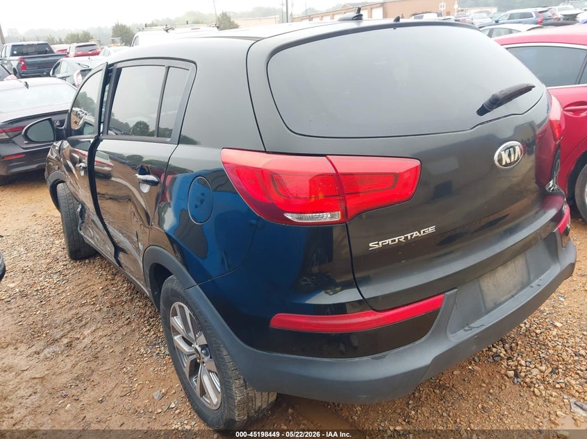 2016 Kia Sportage VIN KNDPBCACXG7879138 IAAI salvage auction — LEFT SIDE, Salvage (North Carolina), sold $1,700 on 2026-07-27 (photo 3)